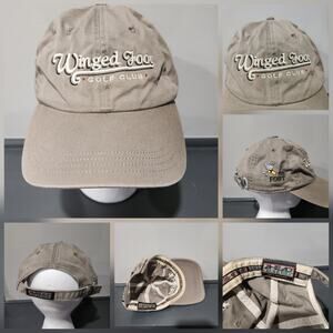 Winged Foot Golf Club AHead Adjustable Strapback Hat‎ Cap READ